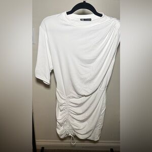 Zara mini dress slightly worn with makeup